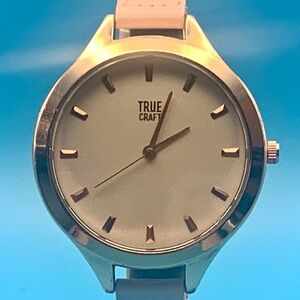 TRUE CRAFT 2834 Women’s Fashion Quartz Wristwatch Braided Leather Strap Working